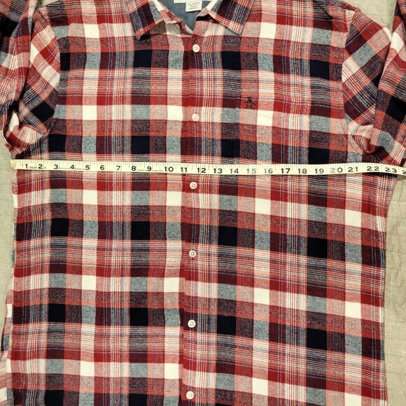 Penguin Flannel Shirt made for Perry Ellis, XL, Red Plaid - Picture 4 of 7